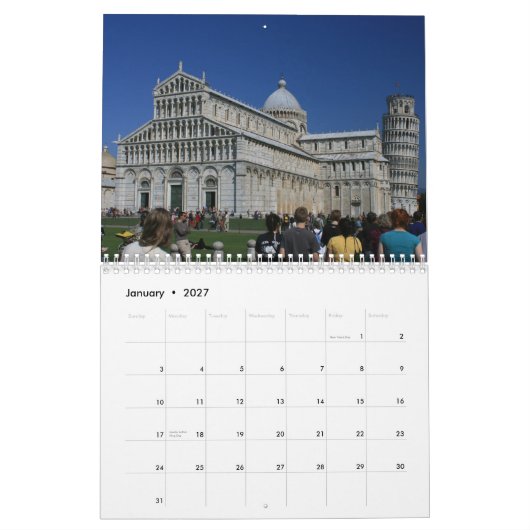 Italië 2013 kalender (Jan 2027)