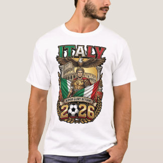 Italië 2026 Persoonlijk Voetbal Fan T-Shirt