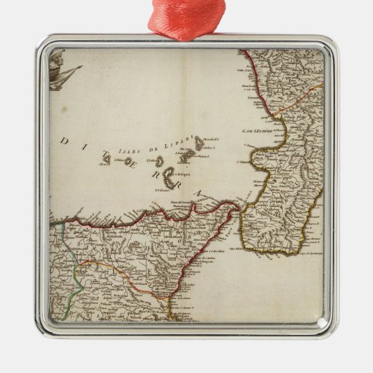 Italië 25 metalen ornament (Voorkant)