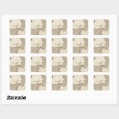 Italië 25 vierkante sticker (Vel)