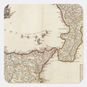 Italië 25 vierkante sticker