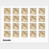 Italië 29 vierkante sticker (Vel)