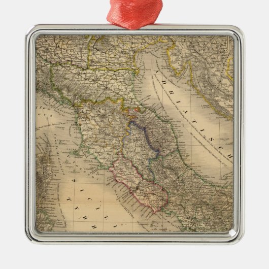 Italië 2 metalen ornament (Voorkant)