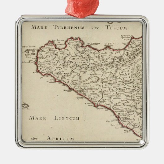 Italië 2 metalen ornament (Voorkant)