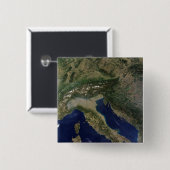 Italië 2 vierkante button 5,1 cm (Voorkant /achterkant)