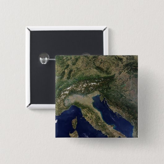 Italië 2 vierkante button 5,1 cm (Voorkant /achterkant)