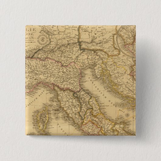 Italië 2 vierkante button 5,1 cm (Voorkant)