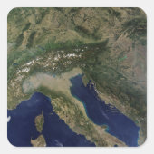 Italië 2 vierkante sticker (Voorkant)