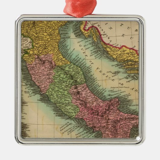 Italië 3 metalen ornament (Voorkant)