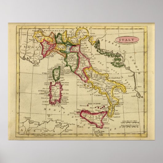 Italië 3 poster (Voorkant)