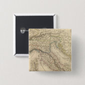 Italië 3 vierkante button 5,1 cm (Voorkant /achterkant)