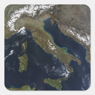 Italië 3 vierkante sticker