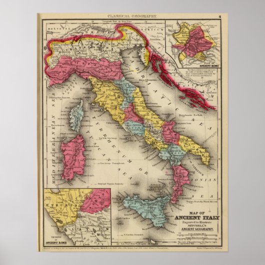 Italië 4 poster (Voorkant)