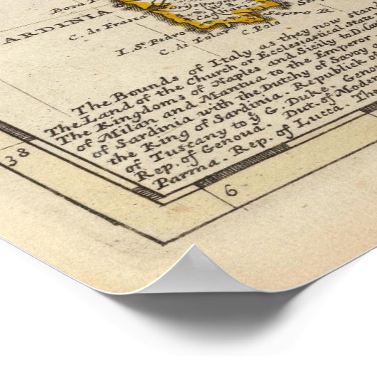 Italië 5 poster (Hoek)