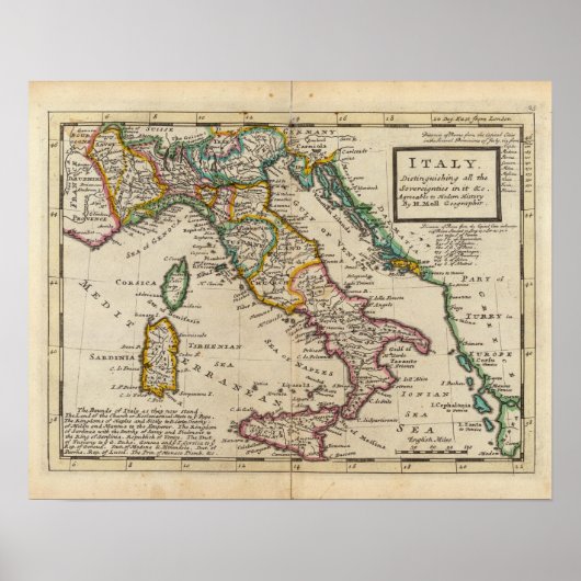 Italië 5 poster (Voorkant)