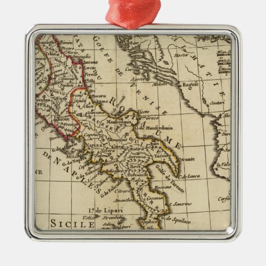 Italië 9 metalen ornament (Voorkant)