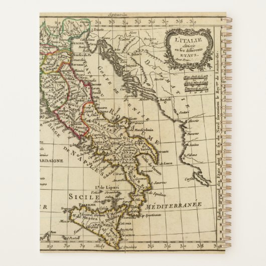 Italië 9 planner (Achterkant)