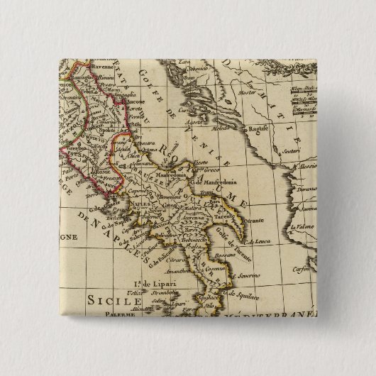 Italië 9 vierkante button 5,1 cm (Voorkant)