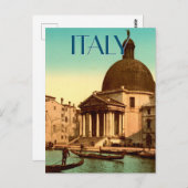 Italië Aangepaste tekst San Simeone Piccolo Venice Briefkaart (Voorkant / Achterkant)