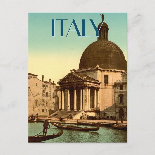 Italië Aangepaste tekst San Simeone Piccolo Venice Briefkaart (Voorkant)