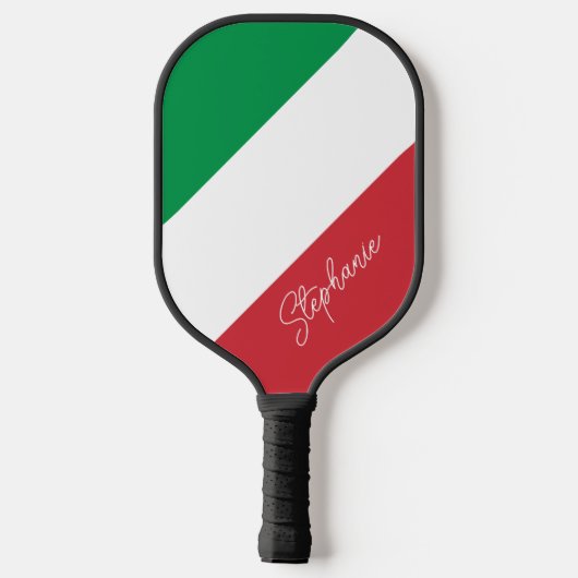 Italië Aangepersonaliseerde aantekeningen op de vl Pickleball Paddle (Achterkant)
