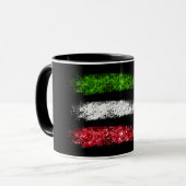 *~* ITALIË - Abstracte ITALIAANSE Vlag Mok (Voorkant links)
