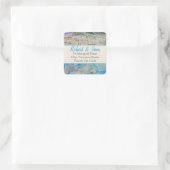 Italië Adreslabel (20) Vierkante Sticker (Tas)