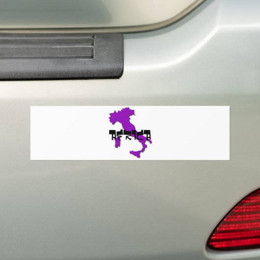 italië, AFRIKA Bumpersticker (Op auto)