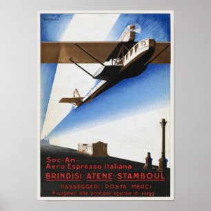 Italië Airline Vintage Poster 1924