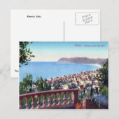 Italië, Alassio, Bay en de stad Briefkaart (Voorkant / Achterkant)