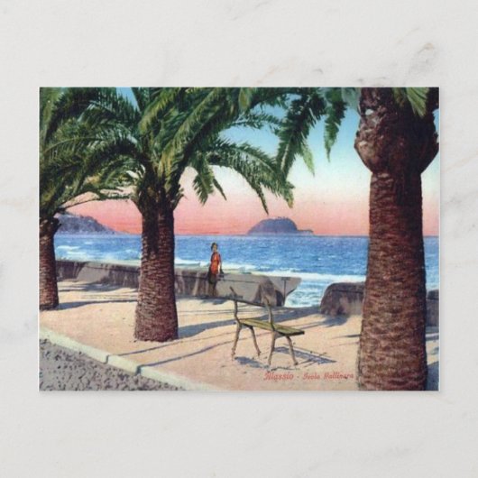 Italië, Alassio Esplanade Briefkaart (Voorkant)