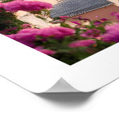 Italië Amalfi Coast Positano Bloemen Print Poster (Hoek)