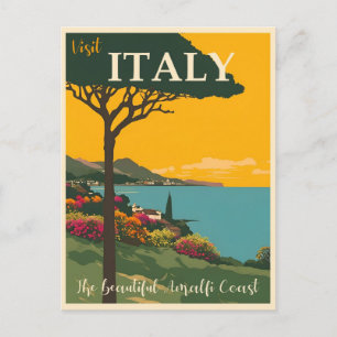 Italië  Amalfi Coast Travel Briefkaart