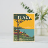 Italië  Amalfi Coast Travel Briefkaart (Staand voorkant)