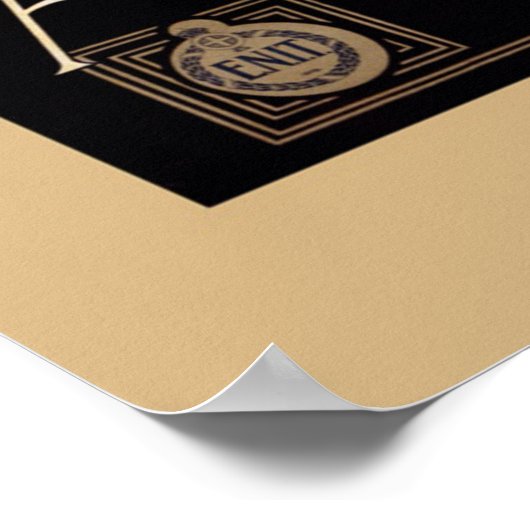 Italië Amalfi Coast Vintage Poster (Hoek)