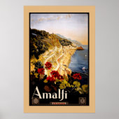 Italië Amalfi Coast Vintage Poster (Voorkant)