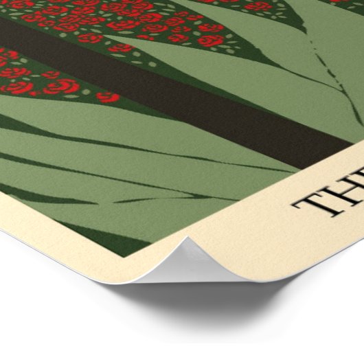 Italië Amalfi Coast Vintage Poster (Hoek)