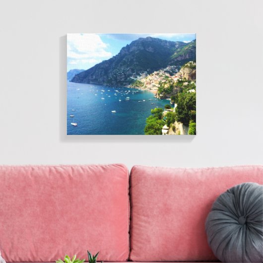 Italië Amalfikust Canvas Afdruk (Insitu (Woonkamer))
