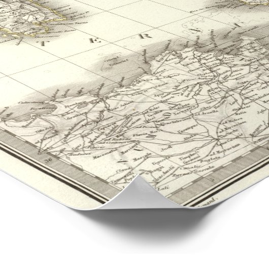 Italie ancienne - oud Italië Poster (Hoek)