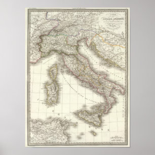 Italie ancienne - oud Italië Poster