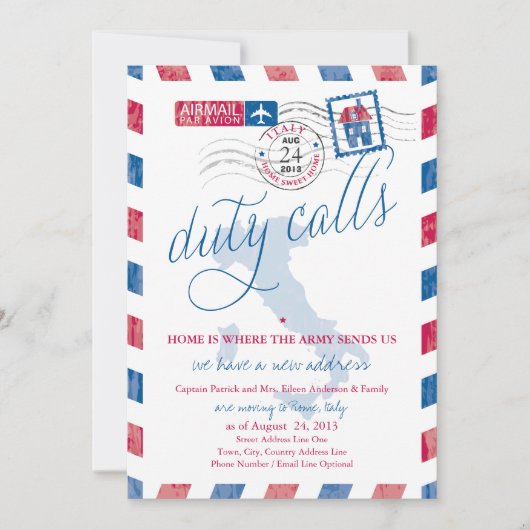 Italië Antiek aankondiging militaire vliegdienst (Voorkant)