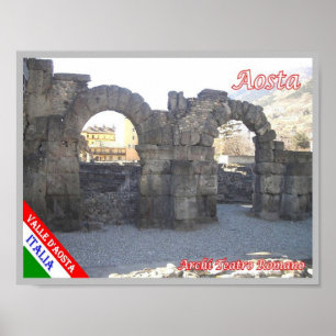 Italië - Aosta vallei - Aosta - Arches - Poster