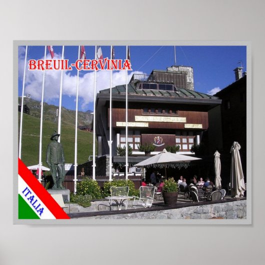 Italië - Aosta Valley - Breuil-Cervinia - Poster (Voorkant)