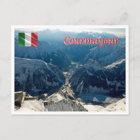 Italië - Aosta Valley - Courmayeur - Briefkaart (Voorkant)
