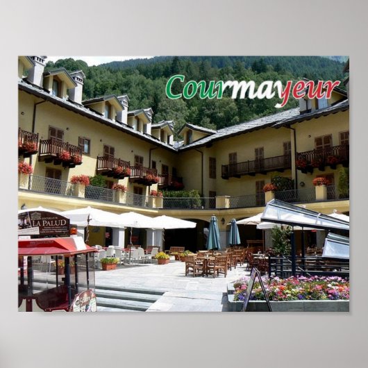 Italië - Aosta Valley - Courmayeur - Poster (Voorkant)
