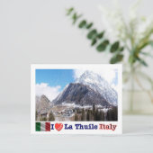 Italië - Aosta Valley - La Thuile - I Love - Briefkaart (Staand voorkant)