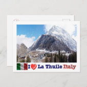 Italië - Aosta Valley - La Thuile - I Love - Briefkaart (Voorkant / Achterkant)