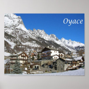 Italië - Aosta Valley - Oyace - Poster