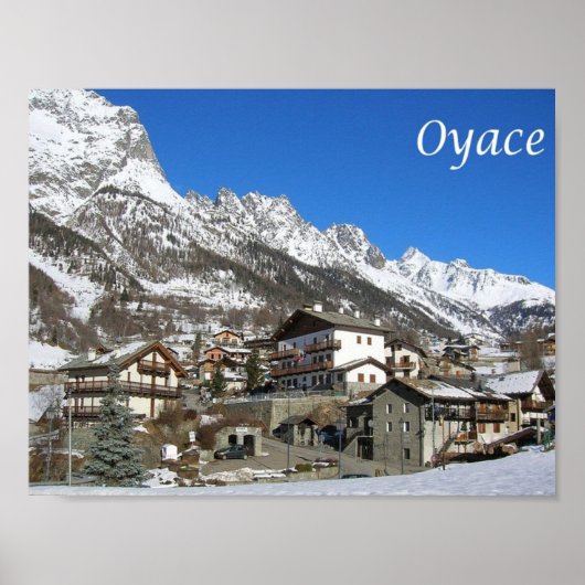 Italië - Aosta Valley - Oyace - Poster (Voorkant)