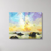 *~ Italië AP12 Beach Spiaggia delle cannelle Itali Canvas Afdruk (Voorkant)